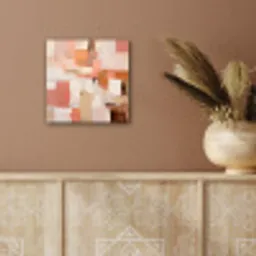 Kunst - Roze - Abstract aluminium wit klein -sfeer4