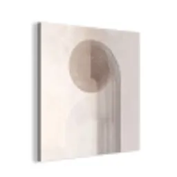 Minimalistisch - Cirkel - Lichtgrijs aluminium wit klein -3d