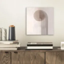 Minimalistisch - Cirkel - Lichtgrijs aluminium wit klein -sfeer1