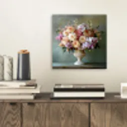 Orchidee - Boeket - Vaas - Bloemen aluminium wit klein -sfeer1