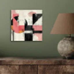 Roze - Abstract - Aesthetic - Modern - Vormen aluminium wit klein -sfeer2