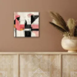 Roze - Abstract - Aesthetic - Modern - Vormen aluminium wit klein -sfeer4