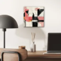 Roze - Abstract - Aesthetic - Modern - Vormen aluminium wit klein -sfeer5