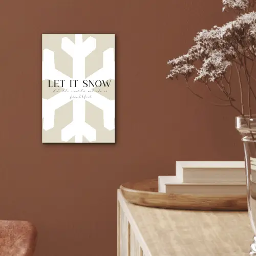 Sneeuw - Japandi - Winter - Decoratie aluminium wit klein -sfeer4