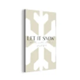 Sneeuw - Japandi - Winter - Decoratie aluminium wit klein -3d