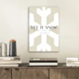 Sneeuw - Japandi - Winter - Decoratie aluminium wit klein -sfeer1