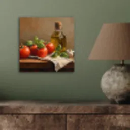 Tomaten - Olijfolie - Stilleven aluminium wit klein -sfeer2