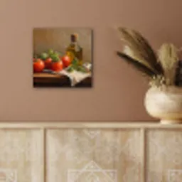 Tomaten - Olijfolie - Stilleven aluminium wit klein -sfeer4