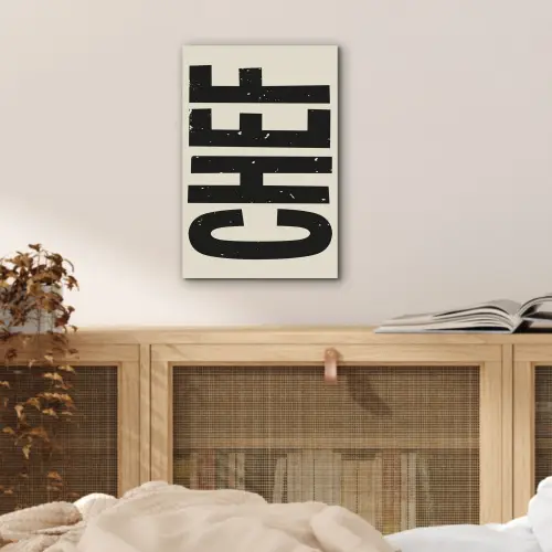Vintage - Chef - Japandi - Zwart aluminium wit klein -sfeer3