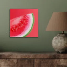 Watermeloen - Rood - Zomers aluminium wit klein -sfeer2