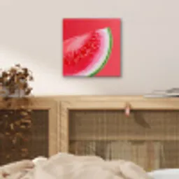 Watermeloen - Rood - Zomers aluminium wit klein -sfeer3