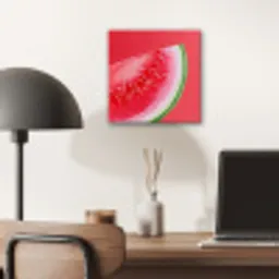 Watermeloen - Rood - Zomers aluminium wit klein -sfeer5