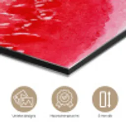 Watermeloen - Rood - Zomers aluminium wit klein -closeup_NL