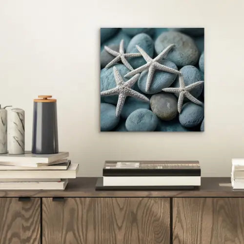 Zeesterren - Stenen - Wit aluminium wit klein -sfeer1