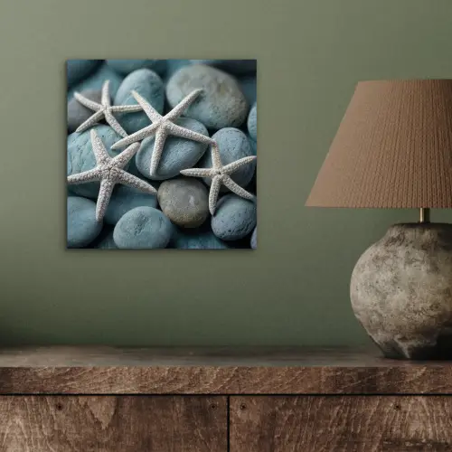 Zeesterren - Stenen - Wit aluminium wit klein -sfeer2