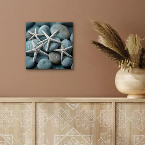 Zeesterren - Stenen - Wit aluminium wit klein -sfeer4