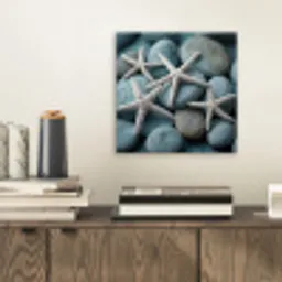 Zeesterren - Stenen - Wit aluminium wit klein -sfeer1
