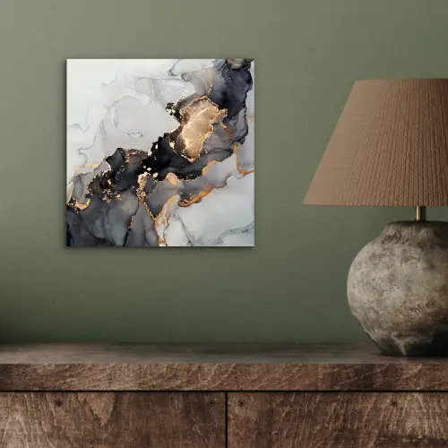 Zwart - Marmer - Luxe - Goud aluminium wit klein -sfeer2