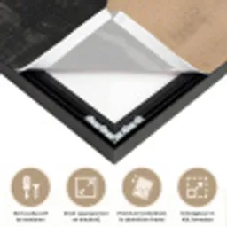 Abstract - Vormen - Modern - Beige Textielframe zwart klein -USP_feed_closeupNL