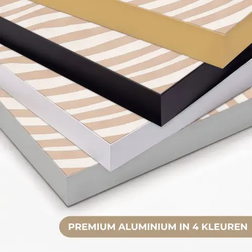 Beige - Aardspatroon Textielframe zwart klein -USP_kleurenNL