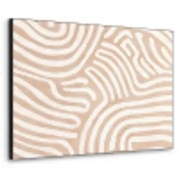 Beige - Aardspatroon Textielframe - compleet frame klein -3d