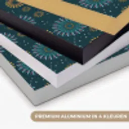 Blauw - Patroon - Retro Textielframe zwart klein 947 -USP_kleurenNL