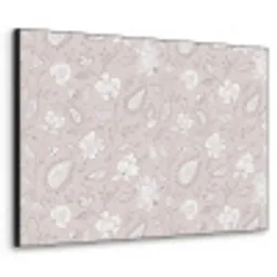 Bloemen - Getekend - Lavendel Textielframe zwart klein 947 -3d