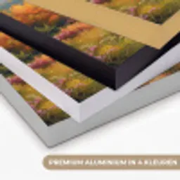 Landschap - Illustratie - Natuur Textielframe zwart klein -USP_kleurenNL