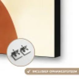 Planten - Abstract - Vormen Textielframe zwart klein -USP_ophangsysteemNL