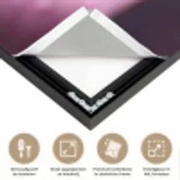 Roze - lelie - Dauwdruppels Textielframe zwart klein -USP_feed_closeupNL