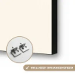 Schelp - Roze - Structuur Textielframe zwart klein -USP_ophangsysteemNL