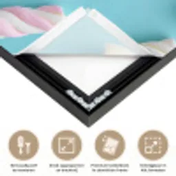 Spekjes - Pastel - Snoep - Blauw Textielframe zwart klein -USP_feed_closeupNL