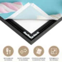 Spekjes - Pastel - Snoep - Blauw Textielframe zwart klein -USP_closeupNL