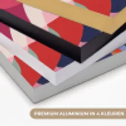 Vormen - Bochten - Kleurrijk - Abstract Textielframe zwart klein -USP_kleurenNL