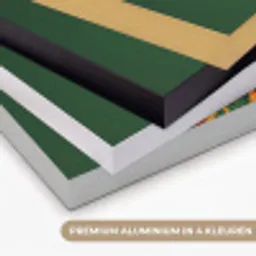 Vrouw - Groen - Modern - Bril - Abstract Textielframe zwart klein -USP_kleurenNL