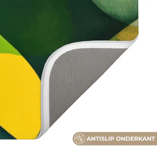 Abstract - Geel - Roze - Groen Badmat klein -USP_AntislipNL