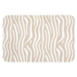 Abstract - Zebra - Beige Badmat klein 997 -3d