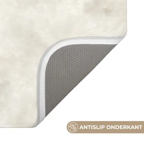 Crèmebeige - Marmer - Aders Badmat klein 997 -USP_AntislipNL