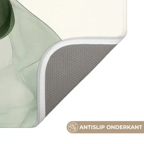 Japandi - Abstract - Groen Badmat klein -USP_AntislipNL