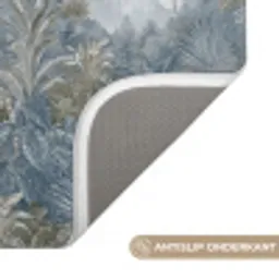 Jungle - Landschap - Blauw Badmat klein -USP_AntislipNL