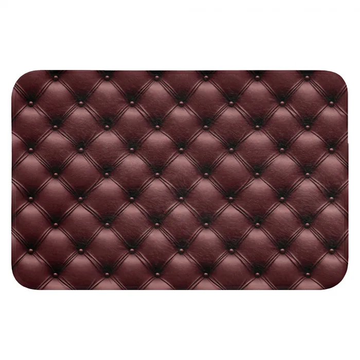 Leer - Patroon - Bordeaux Badmat klein 997 -3d