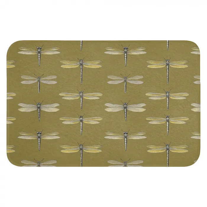 Libellen - Patroon - Groen Badmat klein 997 -3d