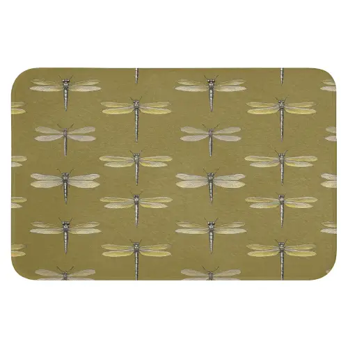 Libellen - Patroon - Groen Badmat klein 997 -3d