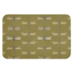 Libellen - Patroon - Groen Badmat klein 997 -3d