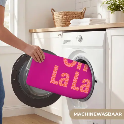 Oh la la - Luipaardprint - Roze Badmat klein -USP_WasbaarNL