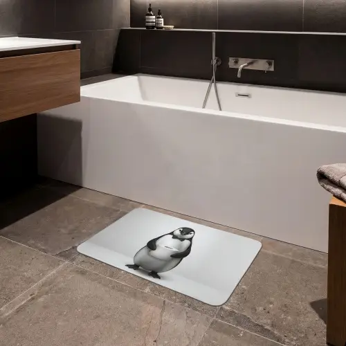 Pinguïn - WC rol - Wit Badmat klein -sfeer3