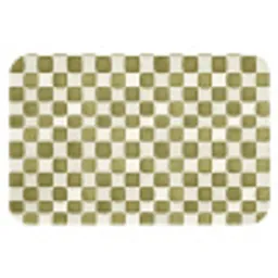 Schaak - Patroon - Groen Badmat klein 997 -3d