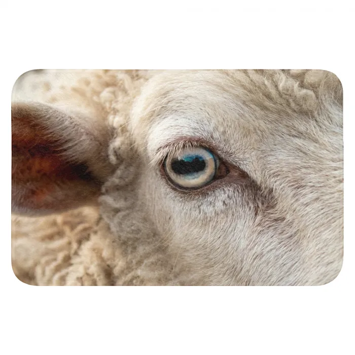 Schaap - Oog - Wit Badmat klein -3d