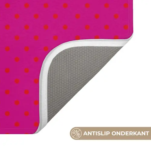 Smile - Stippen - Roze Badmat klein -USP_AntislipNL