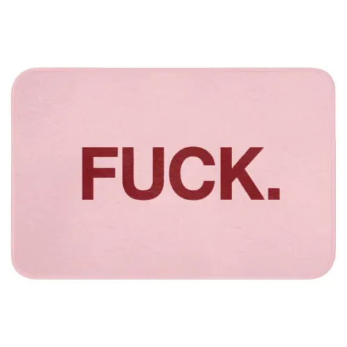 Statement - Krachtig - Roze Badmat klein -3d